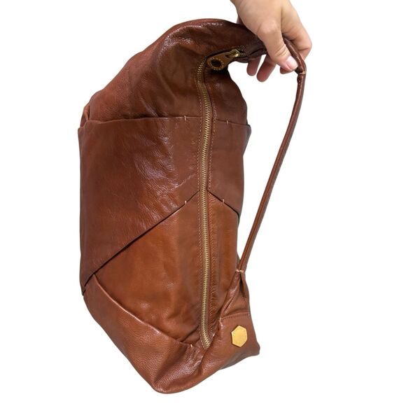 Mark by Marc Jacobs Patchwork Leather Hobo Tote Shoulder Bag Brown - Picture 12 of 16